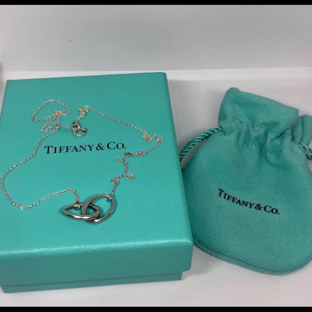 AUTHENTIC Tiffany & Coz Double loop Neckace .925